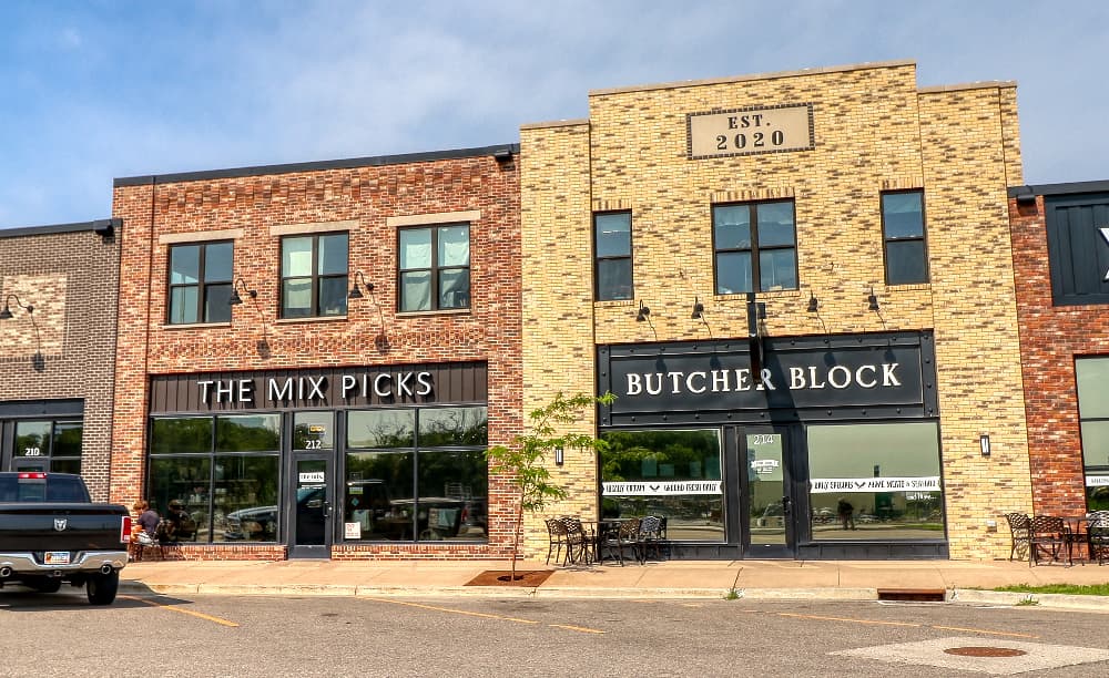 Businesses and storefronts in the Rail District